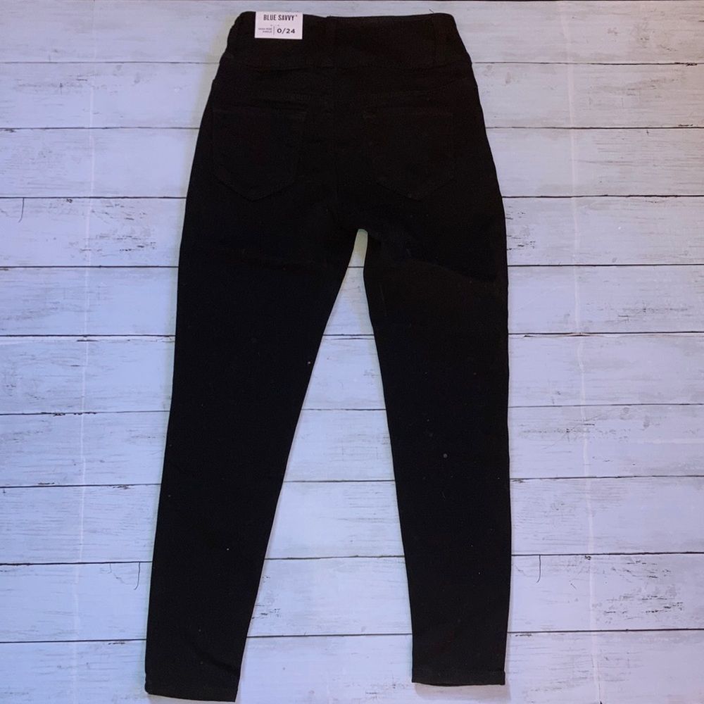 💕1x HOST PICK💕 Blue Savvy Denim High-Rise Ankle Jeans Pants Size 0/24 - Picture 6 of 9